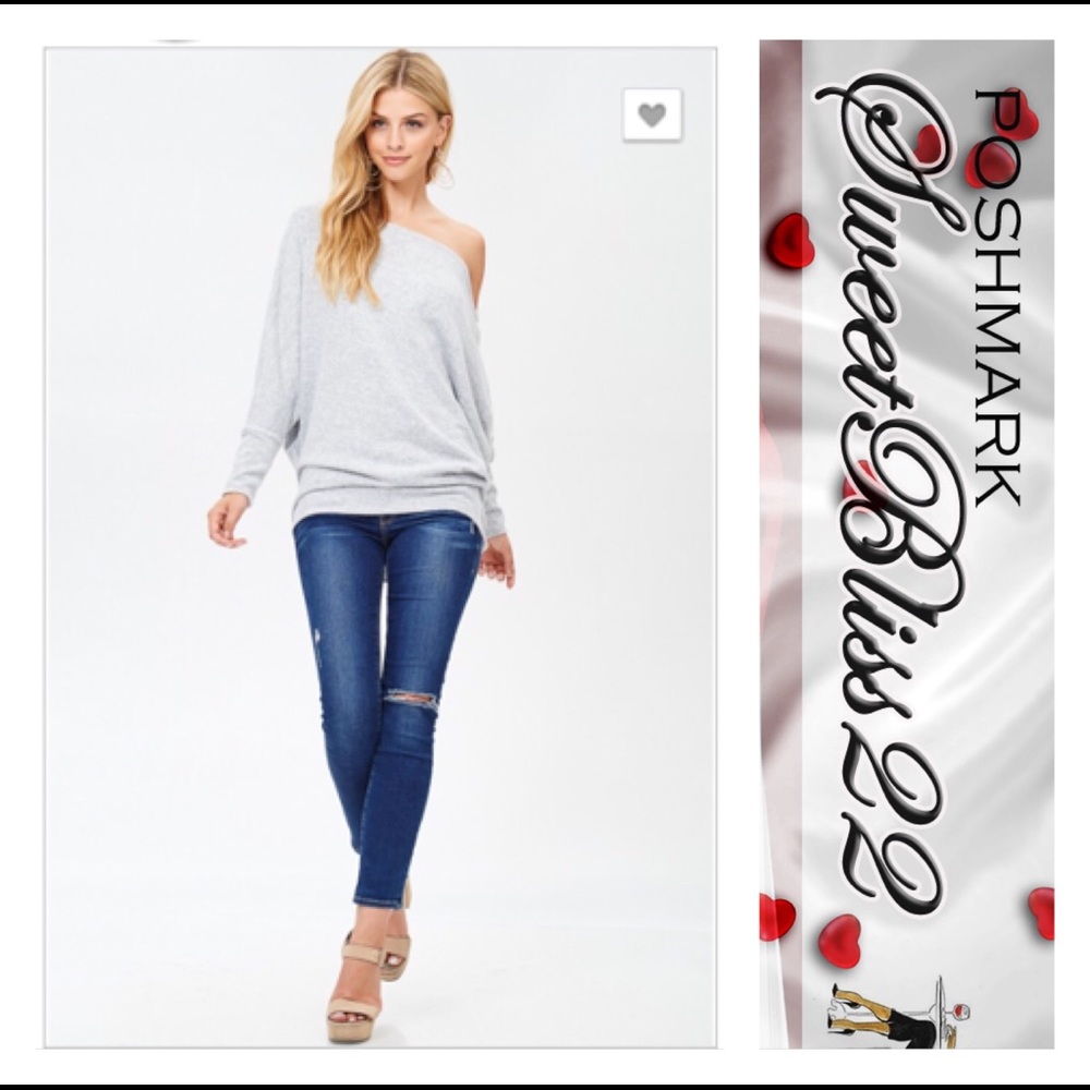 💥Grey Off The Shoulder Top💥 - Picture 3 of 3